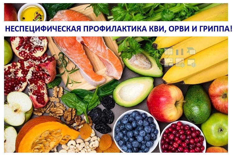 НЕСПЕЦИФИЧЕСКАЯ ПРОФИЛАКТИКА КВИ, ОРВИ И ГРИППА!